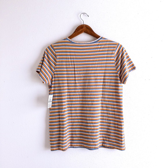 Lucky Brand Stripes V-Neck Tee - Picture 5 of 8